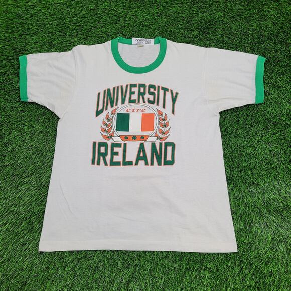 Vintage 80s Screen-Stars Shirt M/L 20x26 USA - Picture 1 of 15